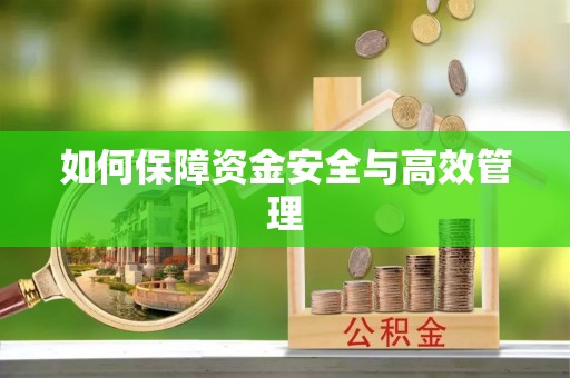 荆州如何保障资金安全与高效管理