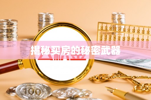 荆州揭秘买房的秘密武器