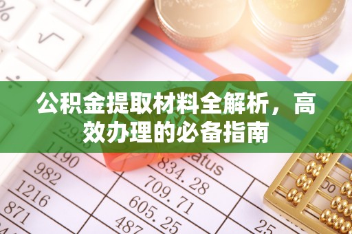 荆州公积金提取材料全解析，高效办理的必备指南