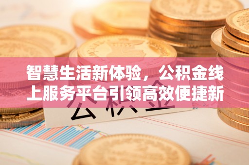 荆州智慧生活新体验，公积金线上服务平台引领高效便捷新潮流