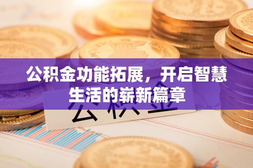 荆州公积金功能拓展，开启智慧生活的崭新篇章