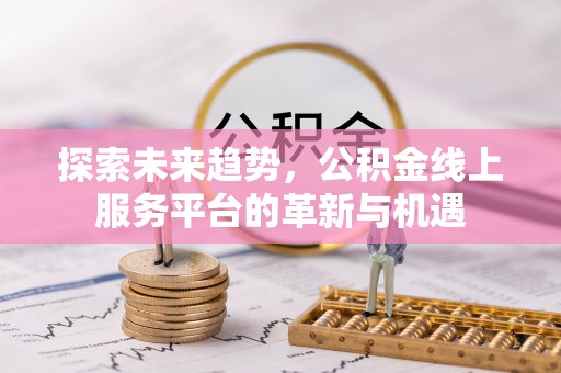 荆州探索未来趋势，公积金线上服务平台的革新与机遇