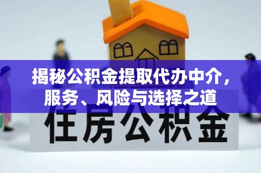 荆州揭秘公积金提取代办中介，服务、风险与选择之道