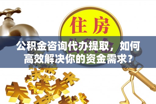 荆州公积金咨询代办提取，如何高效解决你的资金需求？