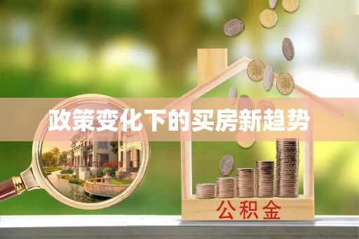 荆州政策变化下的买房新趋势