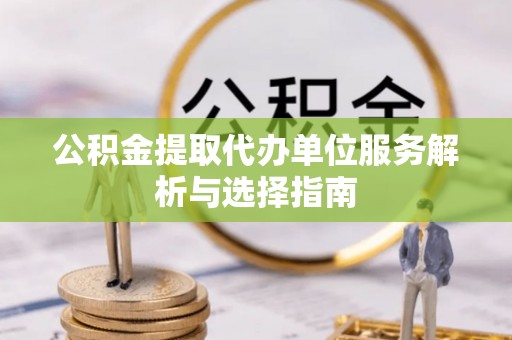 荆州公积金提取代办单位服务解析与选择指南
