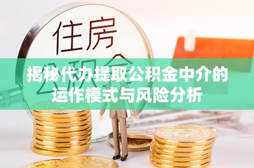 荆州揭秘代办提取公积金中介的运作模式与风险分析