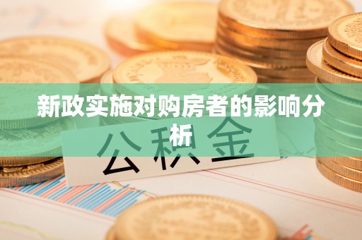 荆州新政实施对购房者的影响分析