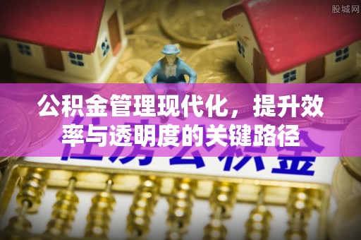 荆州公积金管理现代化，提升效率与透明度的关键路径