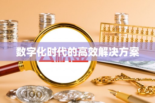 荆州数字化时代的高效解决方案