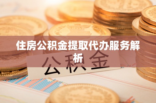 荆州住房公积金提取代办服务解析