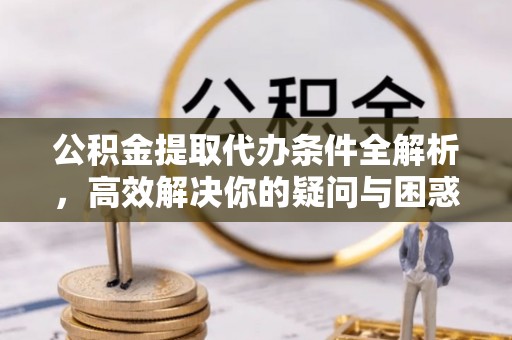 荆州公积金提取代办条件全解析，高效解决你的疑问与困惑