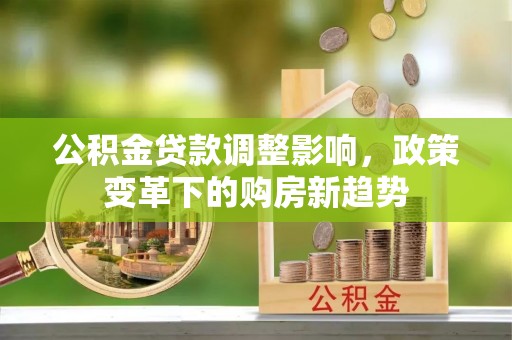 荆州公积金贷款调整影响，政策变革下的购房新趋势