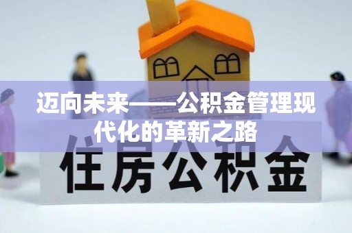 荆州迈向未来——公积金管理现代化的革新之路